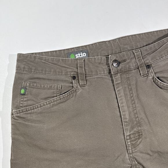 Stio Rivet Canvas Utility Pant Mens 33x32 Double Knee Organic Cotton - Picture 2 of 11